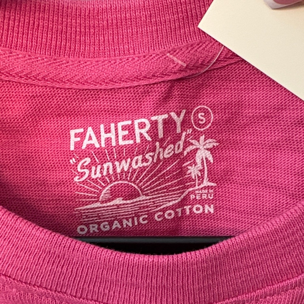 NWT Faherty Sunwashed Slub Muscle Tank - Picture 2 of 3